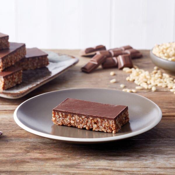 Chocolate Caramel Krispie Tray Bake