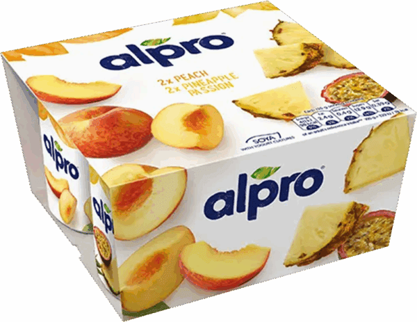 Alpro Soya Yofu Yellow Fruit Mix Peach and Exotic