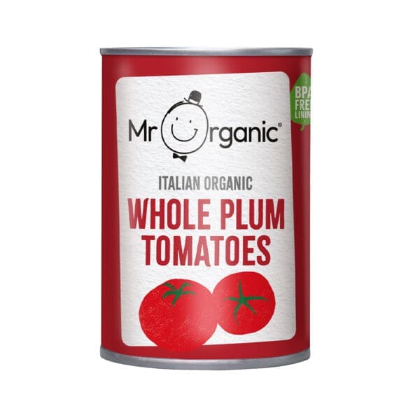 Mr Organic Whole Peeled Tomatoes