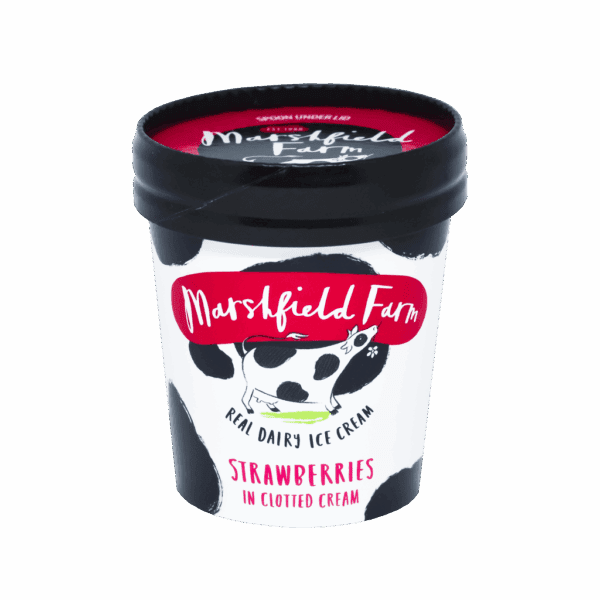 Marshfield Strawberry and Clotted Cream Mini Tub - Image 2
