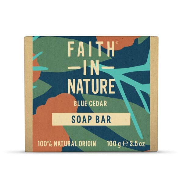 Faith in Nature Blue Cedar Bar Soap