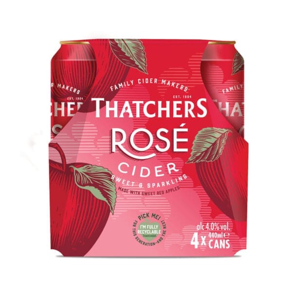 Thatchers Rose  Cider Cans