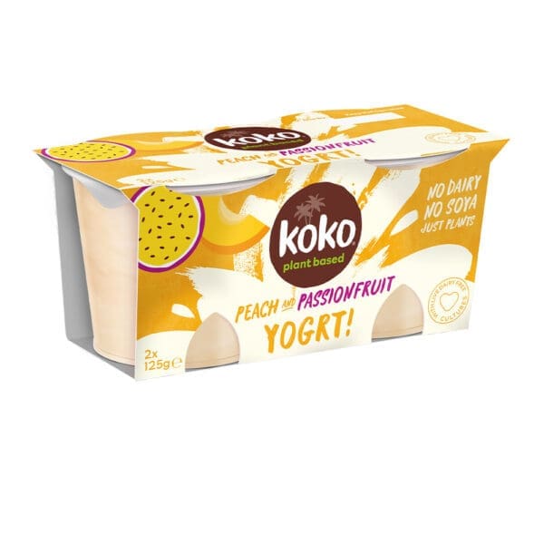 Koko Dairy Free Peach & Passion Fruit Yogurt Alternative