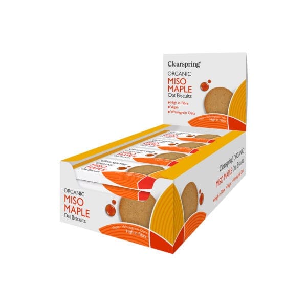 Clearspring Organic Miso Maple Oat Biscuits