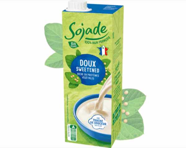 Sojade Organic Mild Sweetened Soya Drink + Apple Juice Blue