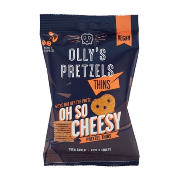 Ollys Pretzel Thins Vegan Oh So Cheesy