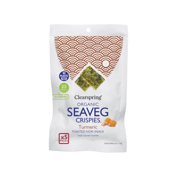 Clearspring Organic Seaveg Crispies Multipack Turmeric