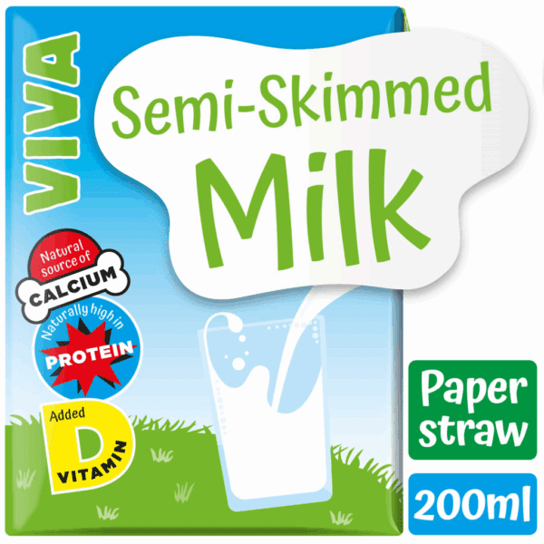Viva Semi Skimmed Milk - Image 2