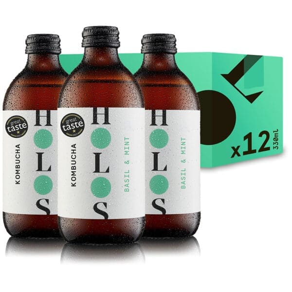 Holos Organic Basil & Mint Kombucha