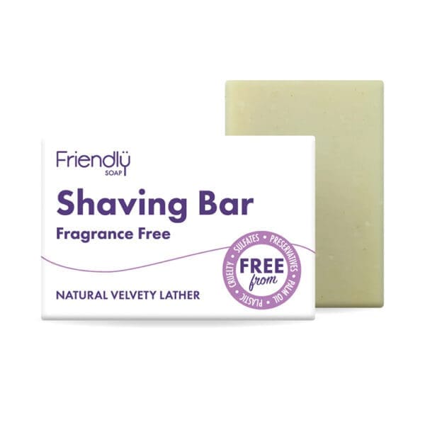 Friendly Soap Shaving Bar Fragrance Free