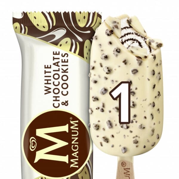 Magnum White Chocolate and Cookies