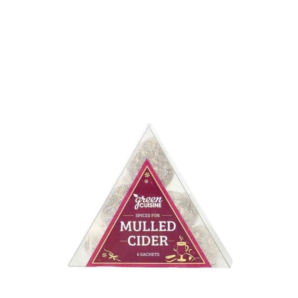 *CLR*Green Cuisine Mulled Cider Pouchettes in Triangle Box