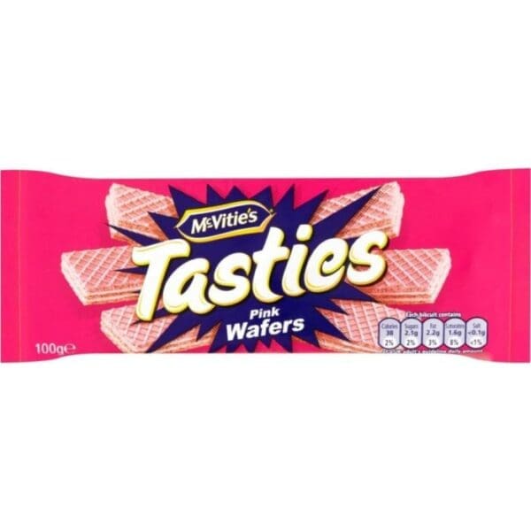 McVities Tasties Pink Wafers