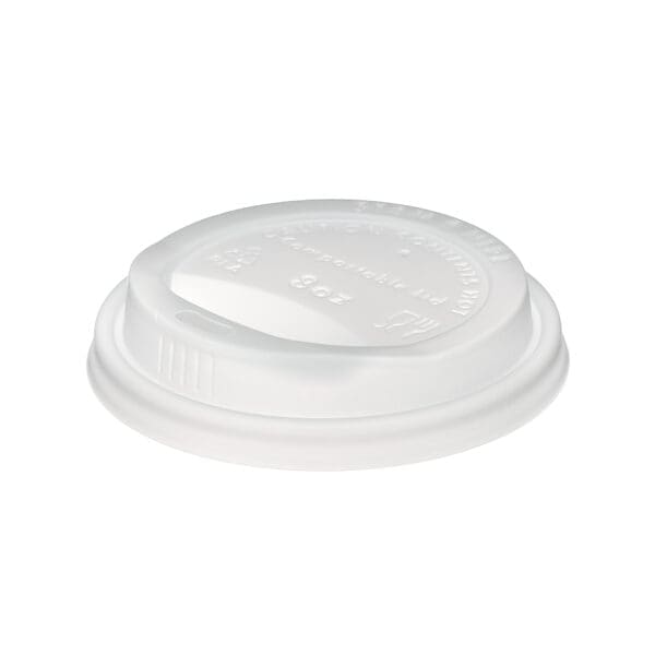 Edenware CPLA White 8oz Sip Lids