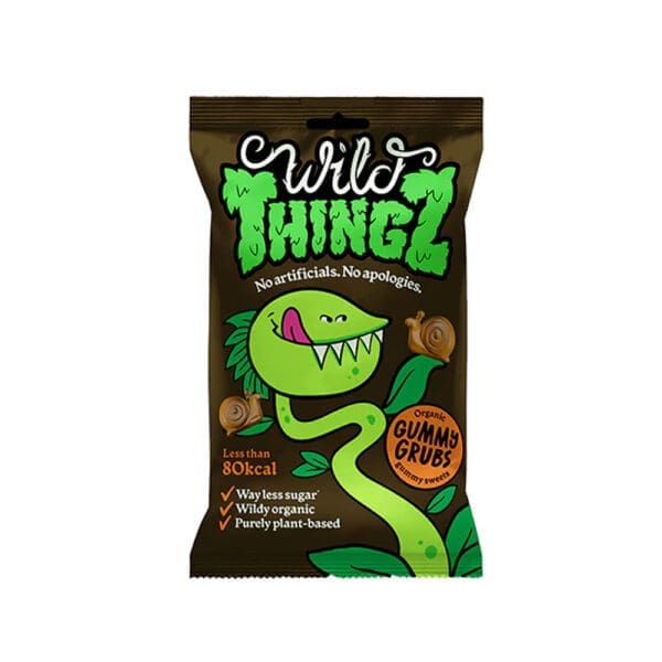 Wild Thingz Organic Vegan Sweets Gummy Grubs