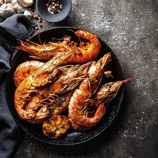 Whole Cooked Crevettes