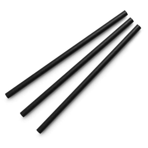 6mm Black Paper Straws