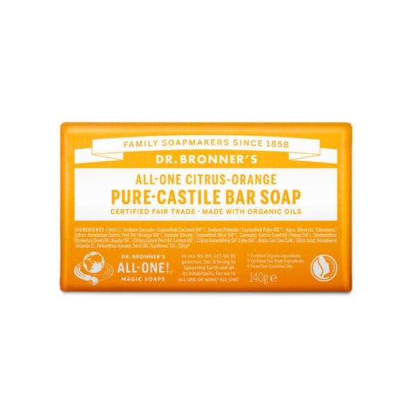 Dr Bronners Organic Citrus Soap Bar