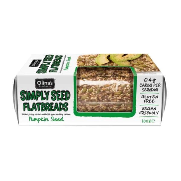 *CLR* Olinas Simply Seed Gluten Free Flatbread Pumpkin Seeds